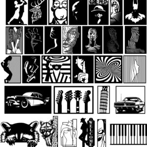 MEGA PACK +25 DXF File For CNC Router Plasma Laser Cut -Wall Art -Ready to Cut