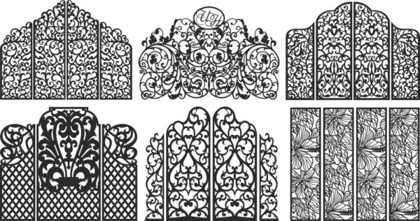 +10 MEGA PACK PANELS Laser Cut Vector DXF CDR 2D Files CNC Router Plasma Cutting - Image 3