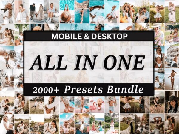 2000+ Premium Lightroom Presets for Mobile and Desktop