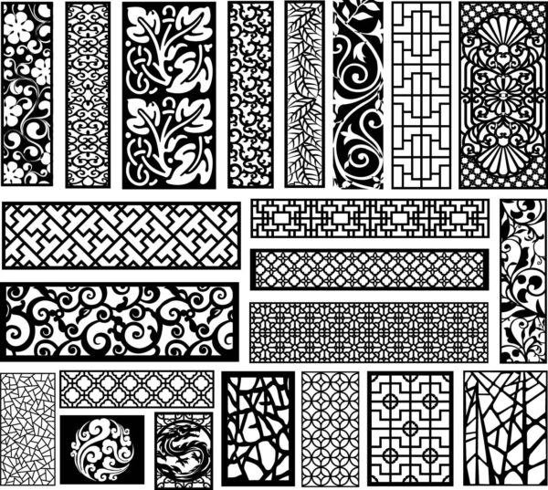 +20 MEGA PACK 350+ PANELS Laser Cut Vector DXF SVG AI CNC Router Plasma Cutting - Image 5