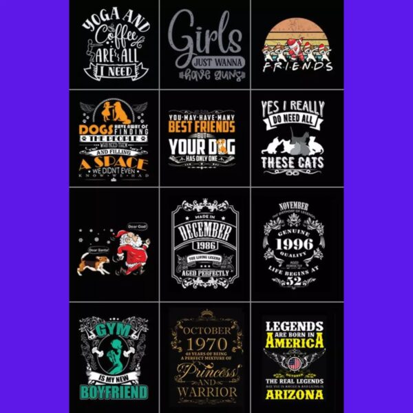 PLR MRR 2 Million Editable T-Shirt Designs Mega Bundle, Eps, Ai, Psd, Svg, Png, - Image 2