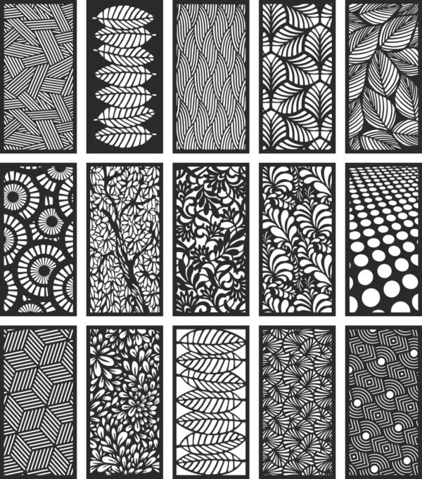+170 CNC Laser Cut Panel Designs | DXF, CDR, 2D Vector Files for Plasma Router - Image 3