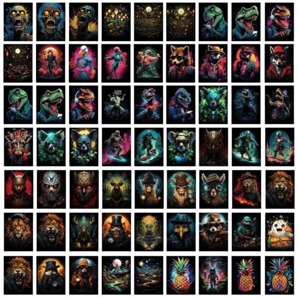 +6000 T-Shirt Designs Bundle, Artistic T-Shirt Designs, Colorful Tshirt PNG - Image 2